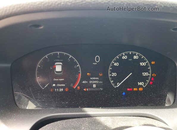 3CZRZ2H56SM735391 2025 HONDA HR-V White Instrument cluster view
