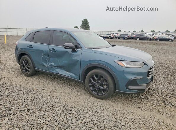 3CZRZ2H58RM738576 2024 HONDA HR-V Blue Delantero derecho