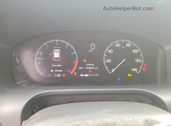3CZRZ2H58RM738576 2024 HONDA HR-V Blue Vista del cuadro de instrumentos