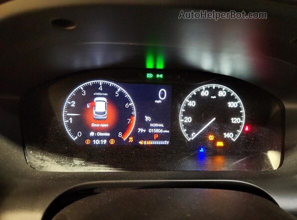 3CZRZ2H58RM765759 2024 HONDA HR-V Blue Vista del cuadro de instrumentos