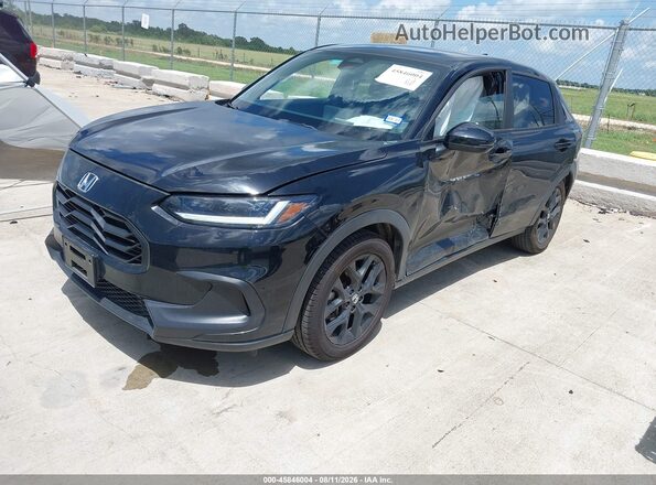 3CZRZ2H59RM774860 2024 HONDA HR-V Black Առջևի ձախ երեք քառորդ տեսարան