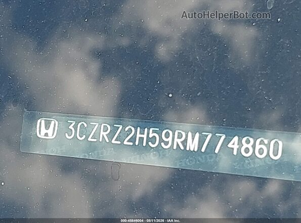 3CZRZ2H59RM774860 2024 HONDA HR-V Black Շարժիչի բաժամունքի տեսք