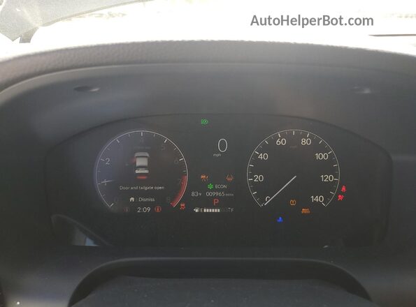 3CZRZ2H59SM700280 2025 HONDA HR-V Black Instrument cluster view