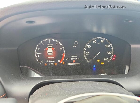3CZRZ2H59SM729486 2025 HONDA HR-V White Սարքավորումների վահանակի տեսք