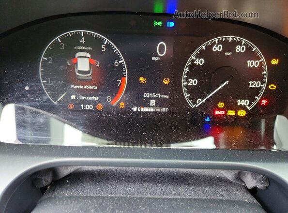 3CZRZ2H5XRM729166 2024 HONDA HR-V Black Instrument cluster view
