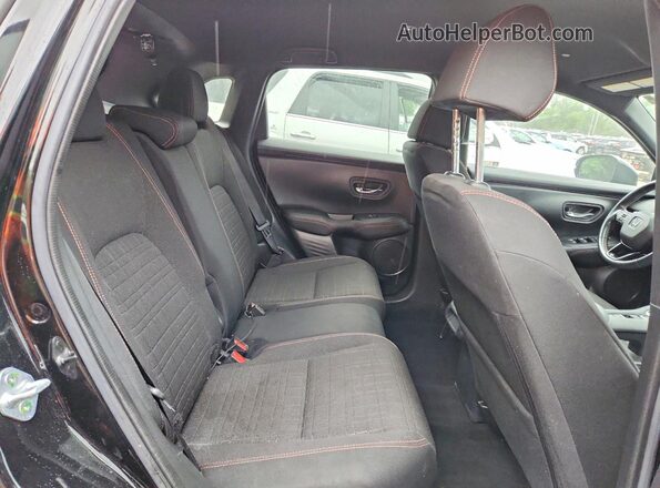 3CZRZ2H5XRM729166 2024 HONDA HR-V Black Rear interior view