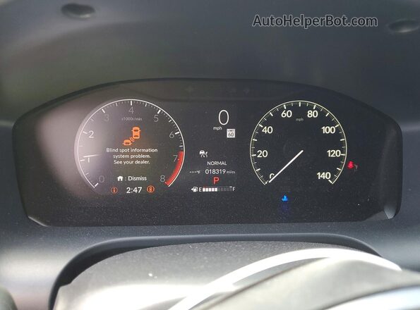 3CZRZ2H5XSM703110 2025 HONDA HR-V Gray Widok zestawu wskaźników