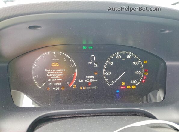 3CZRZ2H70TM754523 2026 HONDA HR-V Gray ხელსაწყოთა პანელის ხედი
