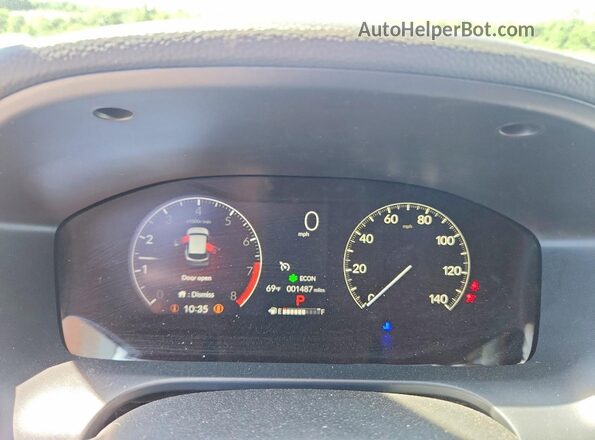 3CZRZ2H70VM700593 2027 HONDA HR-V Blue ხელსაწყოთა პანელის ხედი