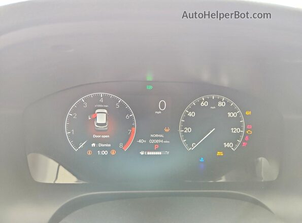 3CZRZ2H71SM740354 2025 HONDA HR-V Gray Вид щитка приладів
