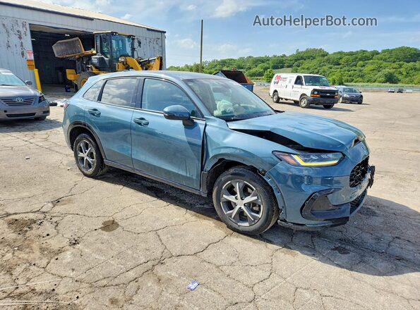 3CZRZ2H73RM709987 2024 HONDA HR-V Синий Передняя правая четверть