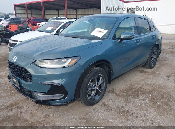 3CZRZ2H75SM794126 2025 HONDA HR-V Blue Առջևի ձախ երեք քառորդ տեսարան