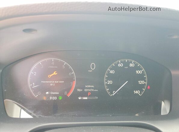 3CZRZ2H77RM715114 2024 HONDA HR-V Gray Instrument cluster view
