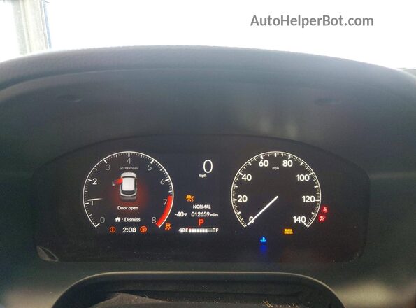 3CZRZ2H77RM785406 2024 HONDA HR-V Black Instrument cluster view