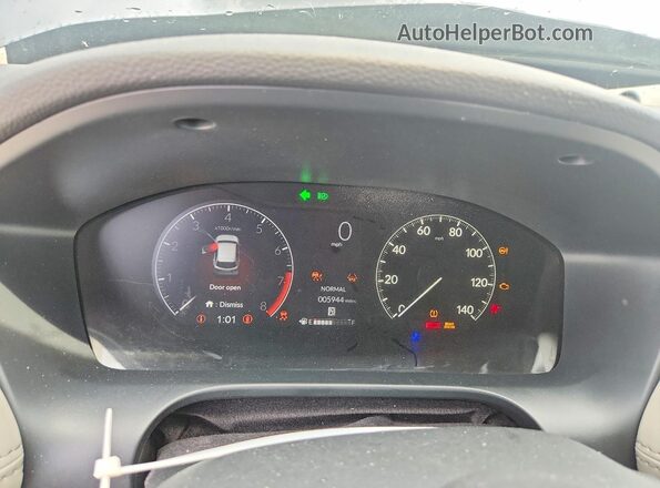 3CZRZ2H79SM785798 2025 HONDA HR-V Gray ხელსაწყოთა პანელის ხედი