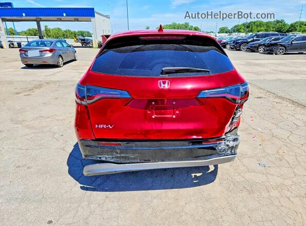 3CZRZ2H7XPM748556 2023 HONDA HR-V Red Вид ззаду