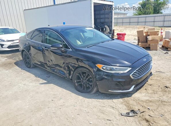 3FA6P0CD0KR236872 2019 FORD FUSION Black Front right