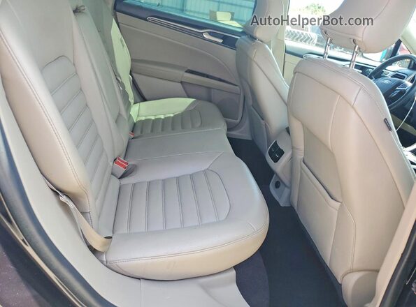 3FA6P0CD0KR236872 2019 FORD FUSION Black Rear seats view