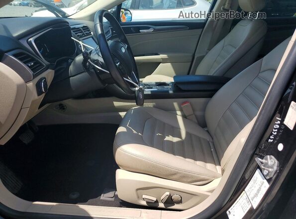3FA6P0CD0KR236872 2019 FORD FUSION Black Front interior view