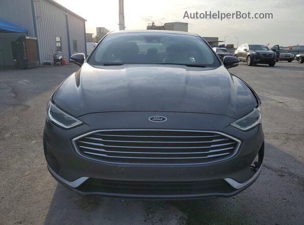 3FA6P0CD1KR161406 2019 FORD FUSION Gray Widok z przodu