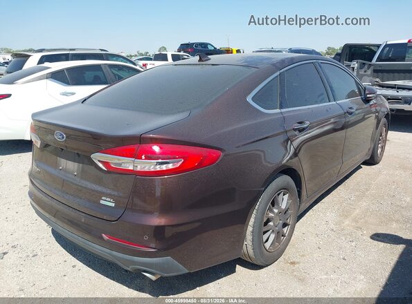 3FA6P0CD1KR224424 2019 FORD FUSION Brown Задня права чверть
