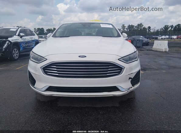 3FA6P0CD2KR237733 2019 FORD FUSION Белый Вид спереди