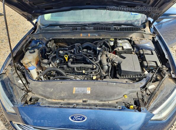 3FA6P0CD3KR116984 2019 FORD FUSION Blue Vista interior trasera