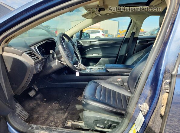 3FA6P0CD3KR116984 2019 FORD FUSION Blue Vista interior delantera