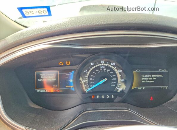 3FA6P0CD3KR116984 2019 FORD FUSION Blue Vista del cuadro de instrumentos