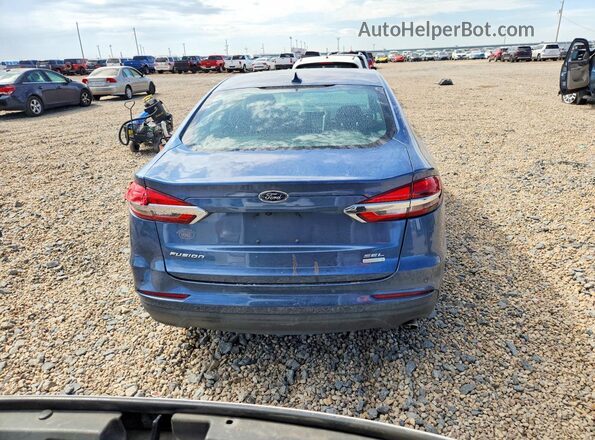 3FA6P0CD3KR116984 2019 FORD FUSION Blue Vista trasera