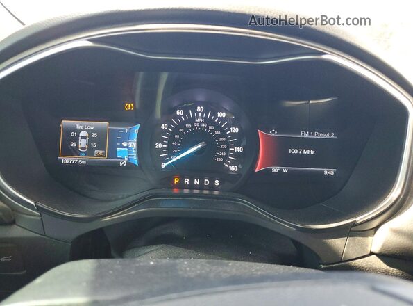 3FA6P0CD3KR236638 2019 FORD FUSION Brown Instrument cluster view