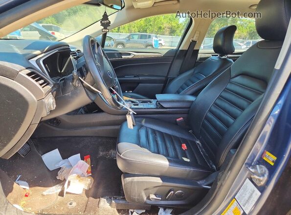 3FA6P0CD5KR128649 2019 FORD FUSION Blue Սալոնի դիմացի տեսք