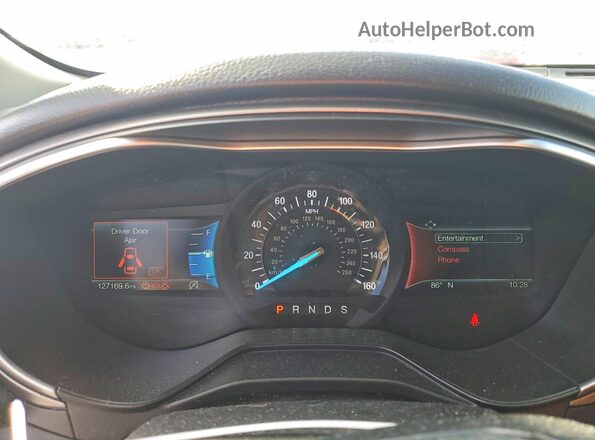 3FA6P0CD5KR270791 2019 FORD FUSION Серебряный Вид щитка приборов