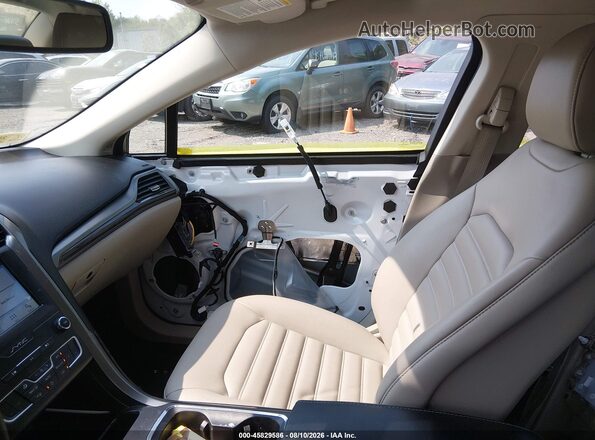 3FA6P0CD6KR224676 2019 FORD FUSION Белый Вид салона спереди