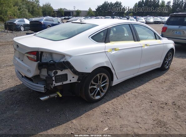 3FA6P0CD6KR224676 2019 FORD FUSION Белый Задняя правая четверть