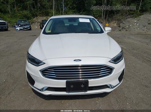 3FA6P0CD6KR224676 2019 FORD FUSION Белый Вид задней части салона