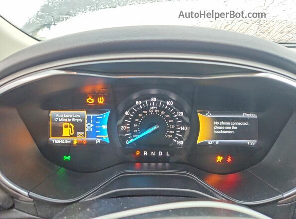 3FA6P0CD6LR205580 2020 FORD FUSION Gray Vista del cuadro de instrumentos