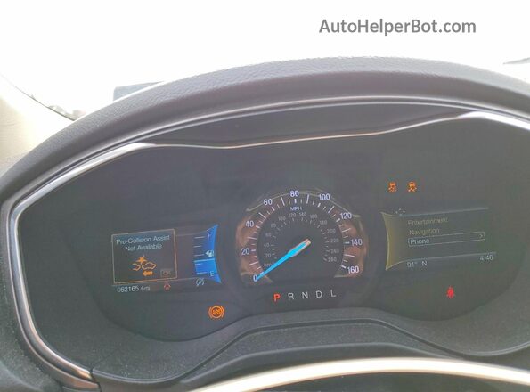 3FA6P0CD6LR223710 2020 FORD FUSION Silver Instrument cluster view