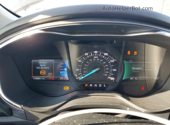 3FA6P0CD6LR227658 2020 FORD FUSION Blue ხელსაწყოთა პანელის ხედი