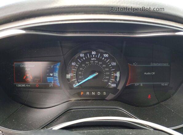 3FA6P0CD7KR182356 2019 FORD FUSION Black Вид щитка приладів