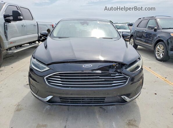 3FA6P0CD7KR182356 2019 FORD FUSION Black Вид спереду