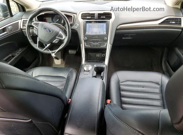 3FA6P0CD7KR182356 2019 FORD FUSION Black Вид панелі приладів