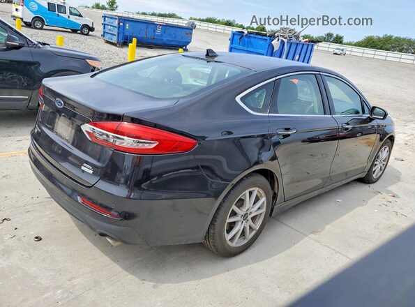 3FA6P0CD7KR182356 2019 FORD FUSION Black Задня права чверть