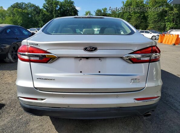 3FA6P0CD7KR224685 2019 FORD FUSION Silver Вид ззаду