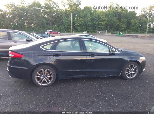 3FA6P0CD8KR139905 2019 FORD FUSION Черный Вид задней части салона