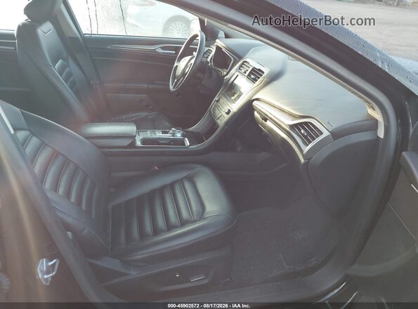 3FA6P0CD8KR139905 2019 FORD FUSION Черный Вид салона спереди