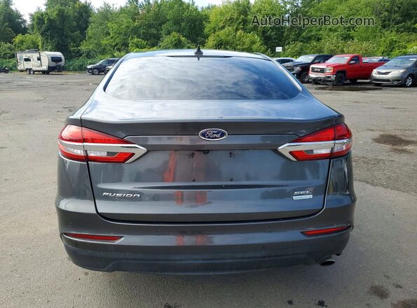 3FA6P0CD9KR147334 2019 FORD FUSION Charcoal Widok z tyłu