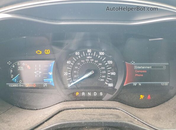 3FA6P0CD9KR147334 2019 FORD FUSION Charcoal Widok zestawu wskaźników