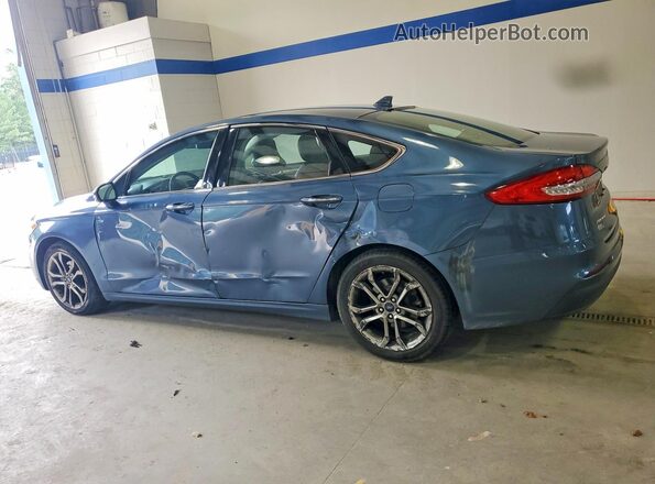3FA6P0CD9KR233842 2019 FORD FUSION Blue Задня ліва чверть
