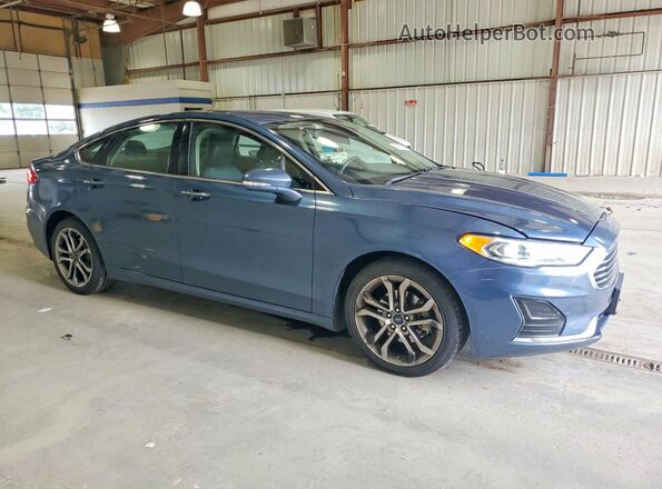 3FA6P0CD9KR233842 2019 FORD FUSION Blue Передня права чверть